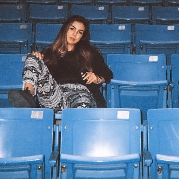 Printed linen pants with elastic waist - Picture 3 of 3